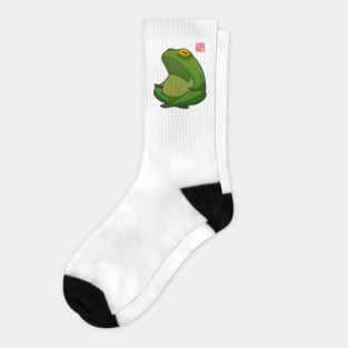 Yoga Frog Cross Legged Pose Socks