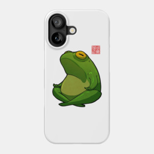 Yoga Frog Cross Legged Pose Phone Case