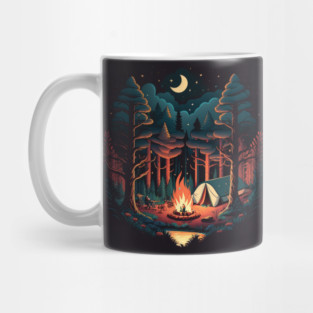 Camping Adventure in the Forest, Campfire Mug