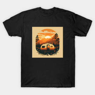 Camping Adventure Sunset, Camping Van T-Shirt