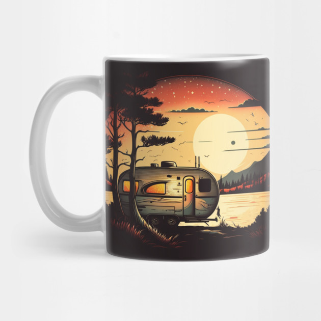 Camping Adventure Sunset, Camping Van by logiamerch