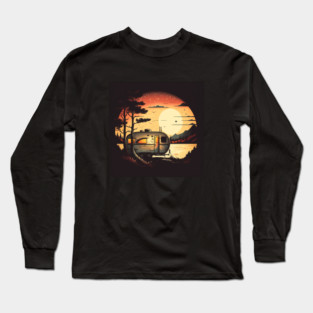 Camping Adventure Sunset, Camping Van Long Sleeve T-Shirt