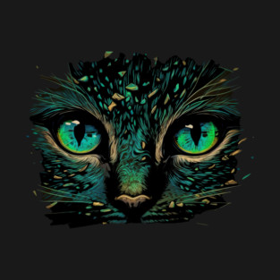 Cat Face, Cat Lover, Geen Cat T-Shirt