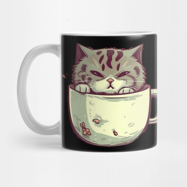 Kawaii Cat Lover, Cat inside Mug by logiamerch