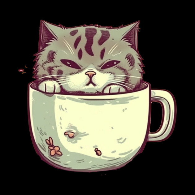 Kawaii Cat Lover, Cat inside Mug by logiamerch