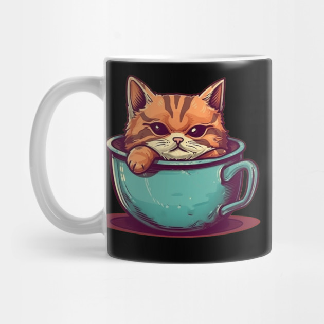 Kawaii Cat Lover, Cat inside Mug by logiamerch