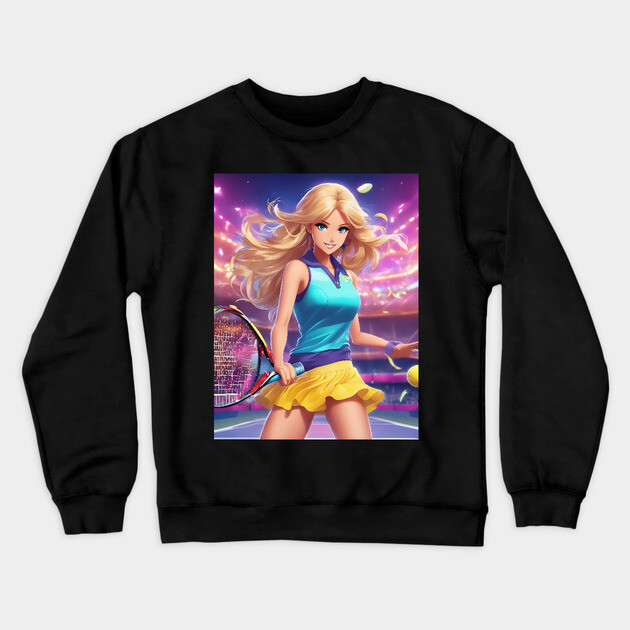 Rising Aces Crewneck Sweatshirt by animegirlnft