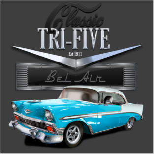 56 Chevy Classic Posters and Art