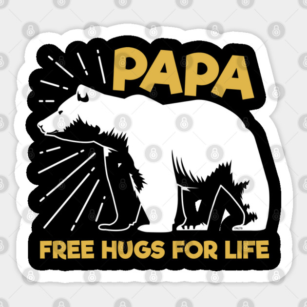 Papa Bear Free Hugs Sticker by creative