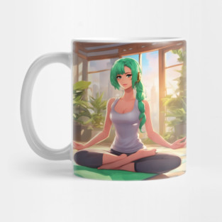 Sensei Yoga Anime Pose Mug