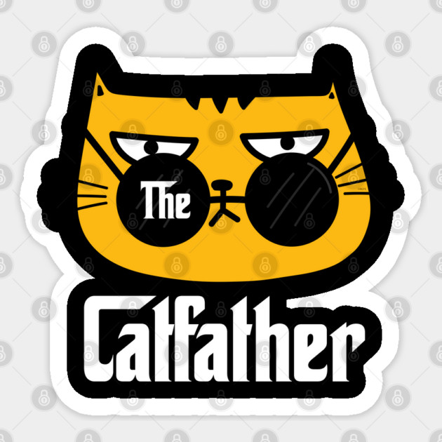 The Catfather Gangster Tiger Father Humor Sticker by creative