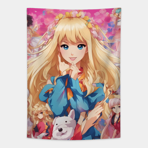 adventure pose Tapestry by animegirlnft