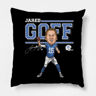 Jared Goff Detroit Cartoon Pillow