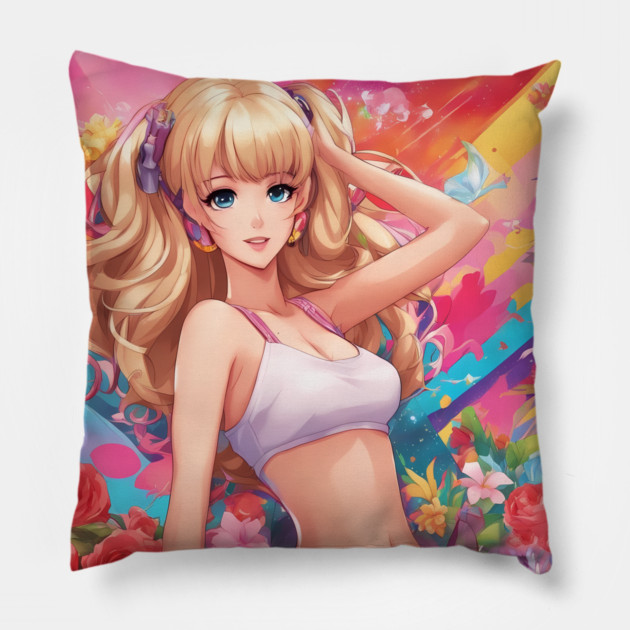 Euphoric Poses Pillow by animegirlnft
