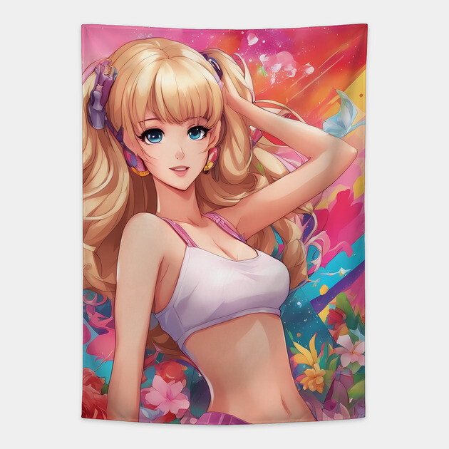 Euphoric Poses Tapestry by animegirlnft