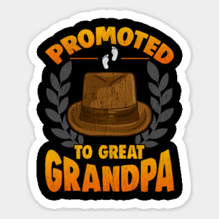 Promoted to Great Grandpa Sticker