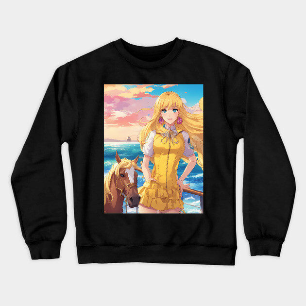 Ocean Odyssey Crewneck Sweatshirt by animegirlnft