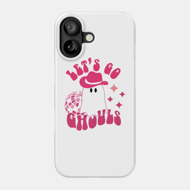 Let's go Ghouls, Halloween, Disco Ball, Cowboy Hat Phone Case by Darksavage