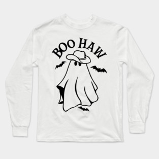 BOO Haw Halloween Ghost Long Sleeve T-Shirt