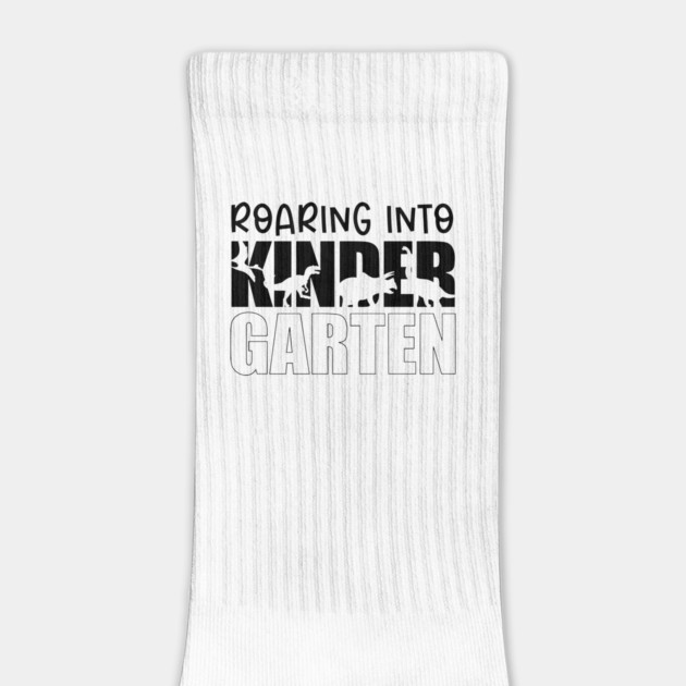 roaring into kindergarten back to school dinosaur by Darksavage