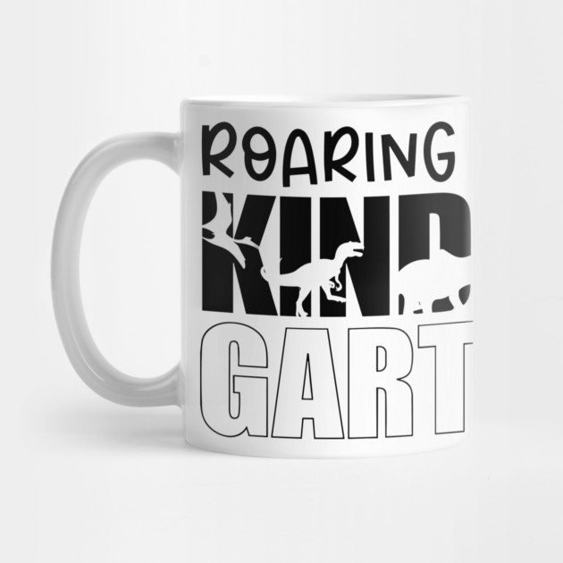 roaring into kindergarten back to school dinosaur by Darksavage