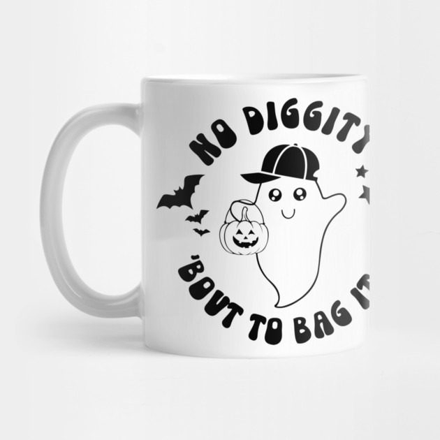 No Diggity Bout To Bag It Up Boy Ghost Boy Halloween by Darksavage