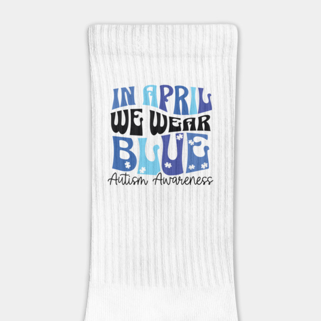 In April We Wear Blue Autism Awareness by Darksavage