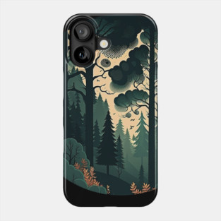 Forest Minimal Design, Adventure and Hiking Phone Case