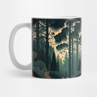 Forest Minimal Design, Adventure and Hiking Mug