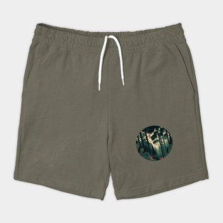 Forest Minimal Design, Adventure and Hiking Shorts