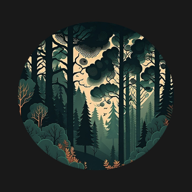 Forest Minimal Design, Adventure and Hiking by logiamerch