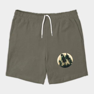 Forest Minimal Design, Adventure and Hiking Shorts