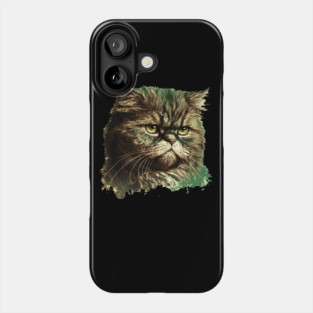 Funny Annyoyed Cat Face, Love Cats Phone Case