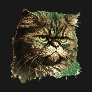 Funny Annyoyed Cat Face, Love Cats T-Shirt