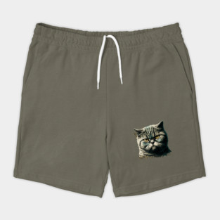 Funny Annyoyed Cat Face, Love Cats Shorts