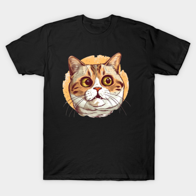 Funny Cat Face, Love Cats T-Shirt by logiamerch