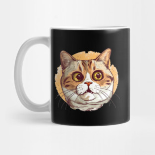 Funny Cat Face, Love Cats Mug