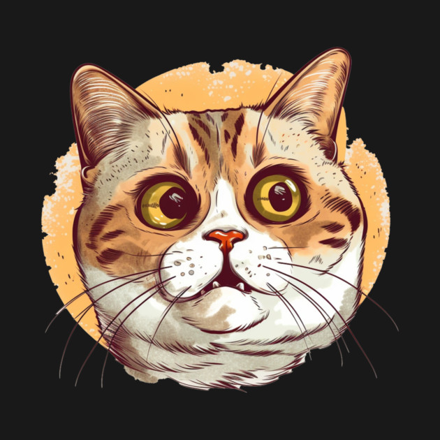 Funny Cat Face, Love Cats by logiamerch