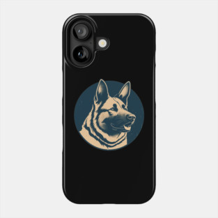 German Shepherd Minimal Style, Love Dogs Phone Case