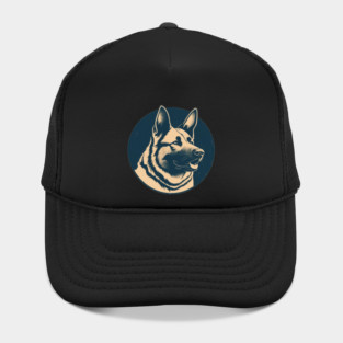 German Shepherd Minimal Style, Love Dogs Hat