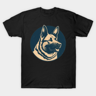 German Shepherd Minimal Style, Love Dogs T-Shirt