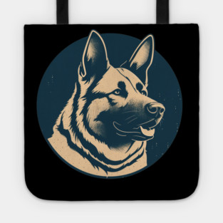 German Shepherd Minimal Style, Love Dogs Tote