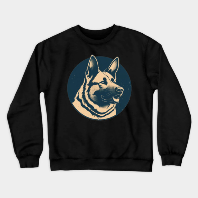 German Shepherd Minimal Style, Love Dogs Crewneck Sweatshirt by logiamerch