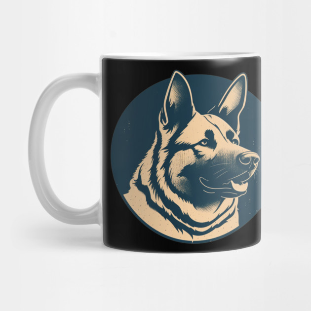German Shepherd Minimal Style, Love Dogs by logiamerch