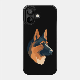 German Shepherd Minimal Style, Love Dogs Phone Case