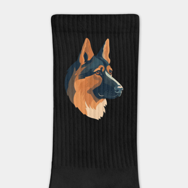German Shepherd Minimal Style, Love Dogs by logiamerch