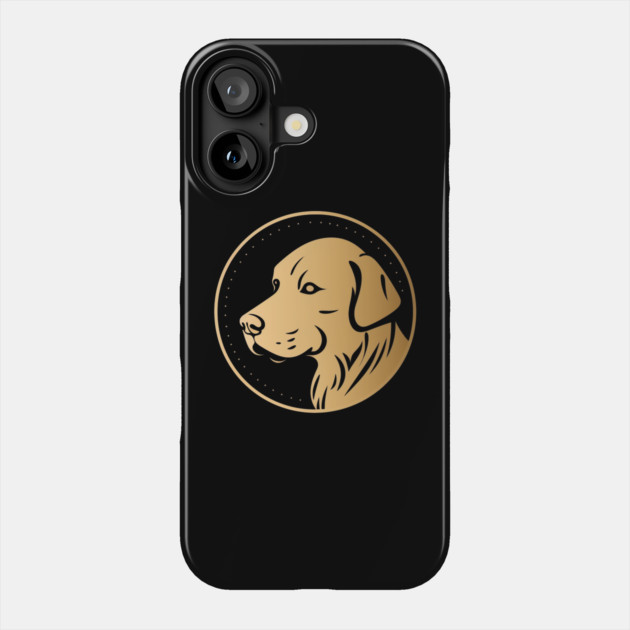 Golden Retriever Dog, Minimal, Dog Lover Phone Case by logiamerch