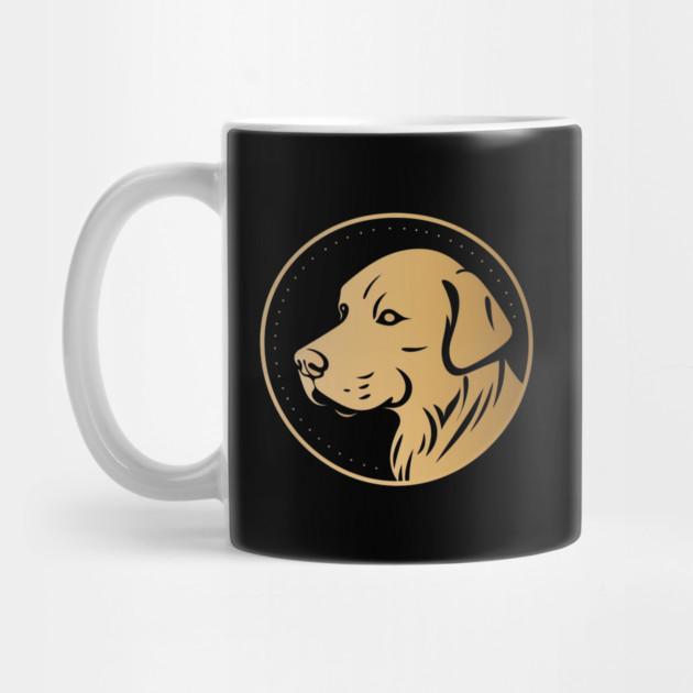 Golden Retriever Dog, Minimal, Dog Lover by logiamerch