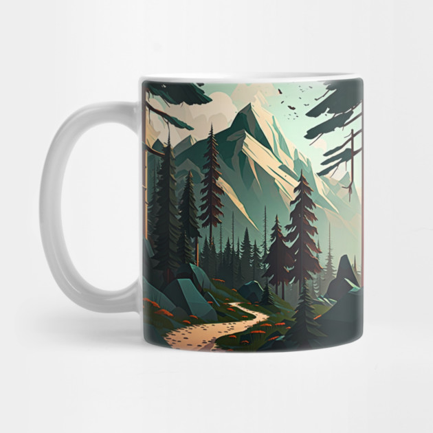 Forest Minimal Design, Adventure and Hiking by logiamerch