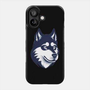 Husky Minimal Style, Love Huskies, Dog Lover Phone Case